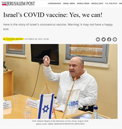 Israel’s COVID vaccine: Yes, we can!